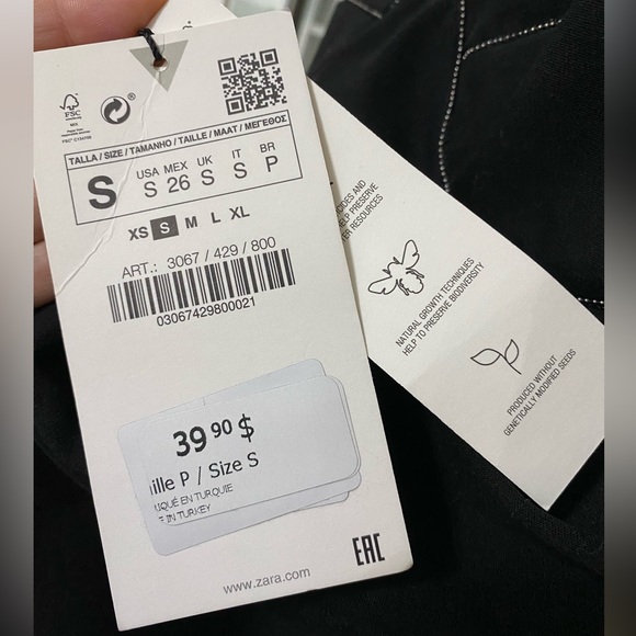 NWT! ZARA corsetry-inspired bodysuit S - Picture 8 of 8